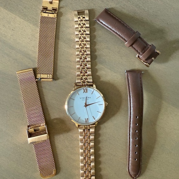 Vincera Women’s Eros Petite Rose Gold Watch - Picture 1 of 3